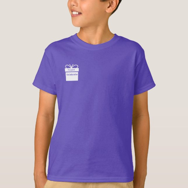 Camiseta Celebración del proyecto - Niños Tee (Anverso)