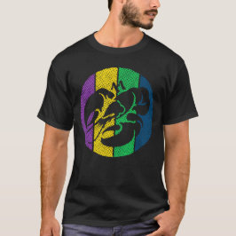 Camiseta Celebración del Silueta Mardi Gras de Langosta