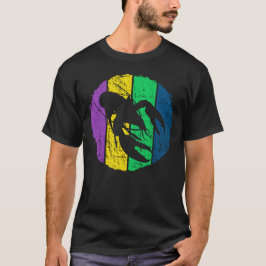 Camiseta Celebración del Silueta Mardi Gras de Langosta
