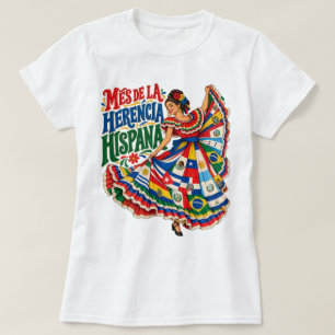 Camiseta Celebración divertida de danza folclórica del patr