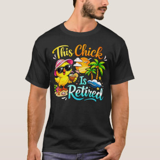 Camiseta Celebración Divertida de Jubilación Esta Chica Es