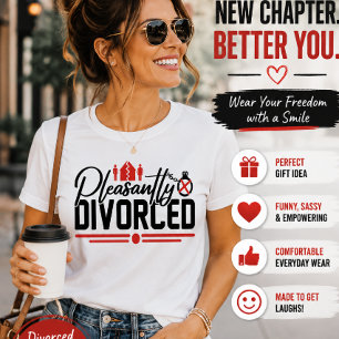 Camiseta Celebración Divorcio Divertida Divorciada Agradabl