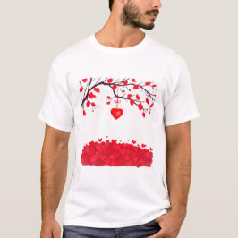 Camiseta Celebración el día de San Valentín del amor