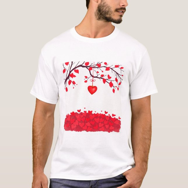 Camiseta Celebración el día de San Valentín del amor (Anverso)