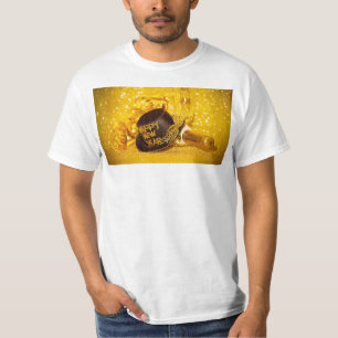 Camiseta celebración festiva de Año Nuevo SlipperyJoe's bla