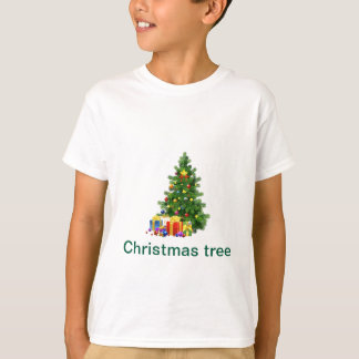 Camiseta celebración festiva de árboles de Navidad