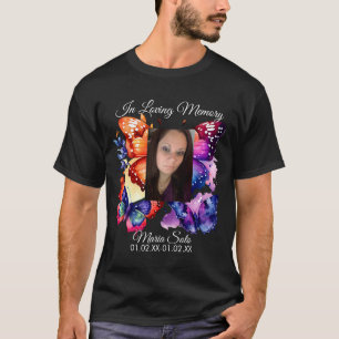 Camiseta Celebración Funeral Memorial de Mariposa