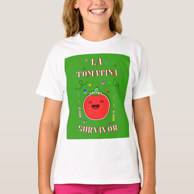 Camiseta Celebración La Tomatina Bunol Regalo Valencia Espa (Anverso)