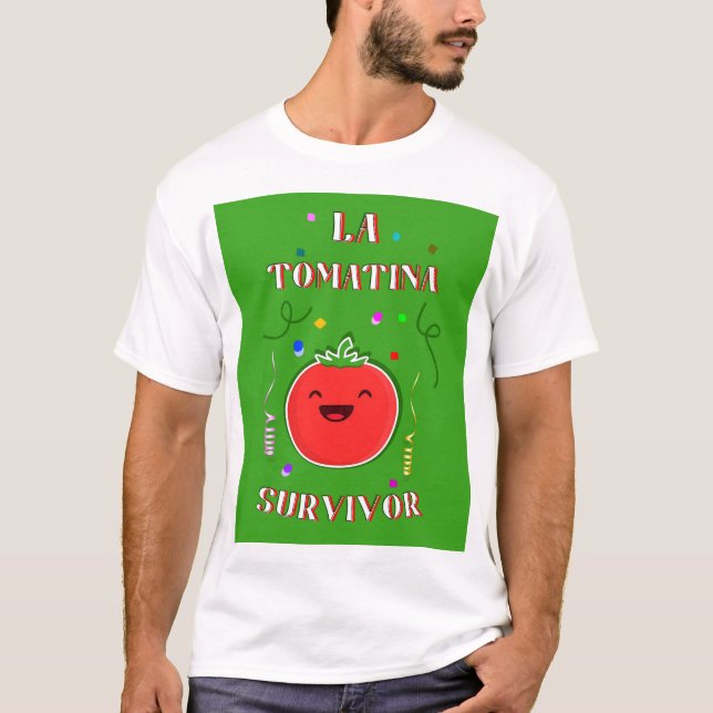 Camiseta Celebración La Tomatina Bunol Regalo Valencia Espa (Anverso)