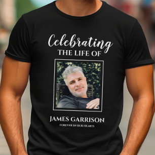 Camiseta Celebración Moderna De La Vida Con Memorial De Fot