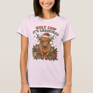 Camiseta Celebración Navideña de Vaca de las Highlands Fest