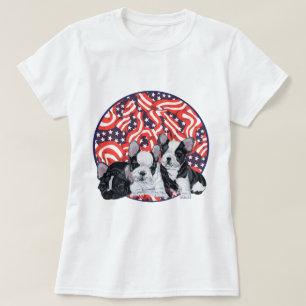 Camiseta Celebración Patriótica de Bulldog Francés