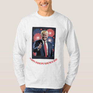 Camiseta Celebración patriótica de fuegos artificiales de D