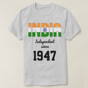 Camiseta Celebración por la independencia de la bandera de 