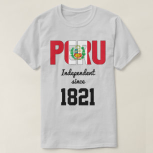 Camiseta Celebración por la independencia de la bandera de 