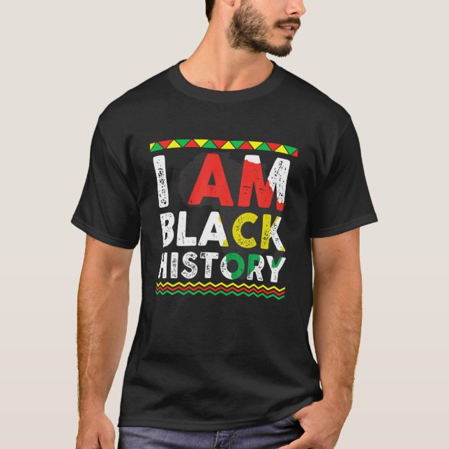 Camiseta Celebración Soy un Mes de la Historia Negra Africa (Anverso)