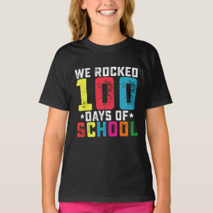 Camiseta Celebramos 100 Días de Escuela Profesor Estudiante