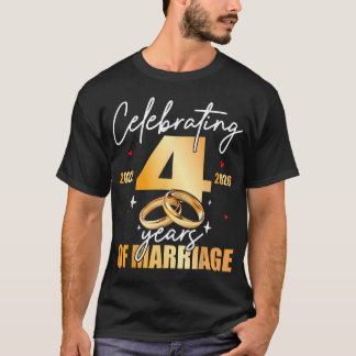 Camiseta Celebrando 2022 4 años de matrimonio