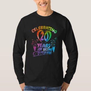 Camiseta Celebrando 20 Años De Ser Un Increíble Cumpleaños 