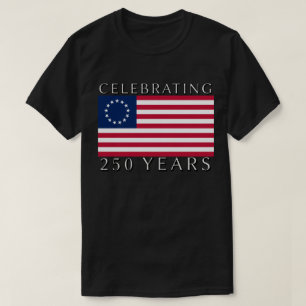 Camiseta Celebrando 250 Años Bandera Betsy Ross 