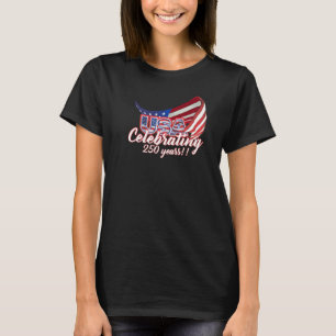 camiseta celebrando 250 años de independencia de E