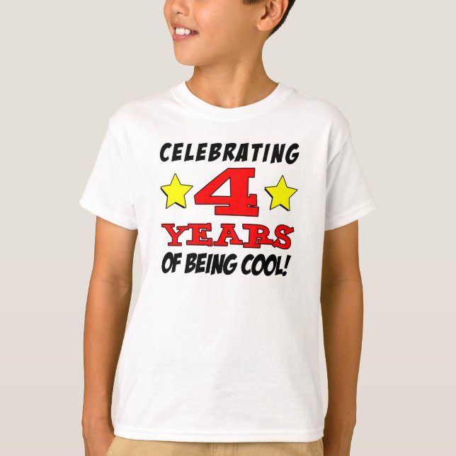 Camiseta Celebrando 4 años de ser fresco (Anverso)