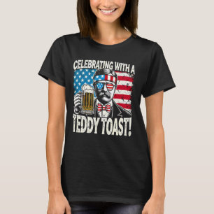 Camiseta Celebrando con una tostada de Teddy - Gracioso ros