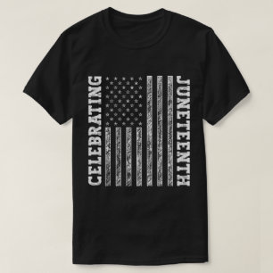 Camiseta Celebrando el 10 de junio la bandera estadounidens