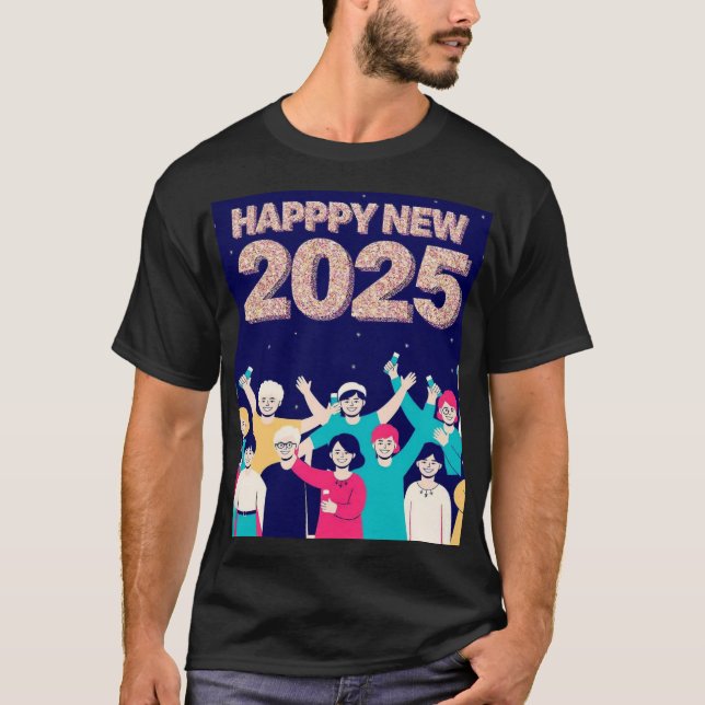 Camiseta Celebrando el Año Nuevo juntos (Anverso)