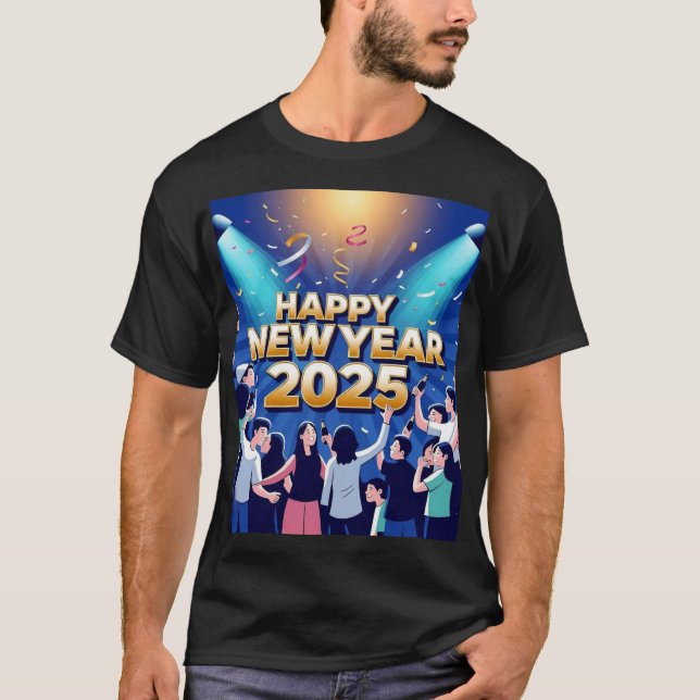 Camiseta Celebrando el Año Nuevo juntos (Anverso)