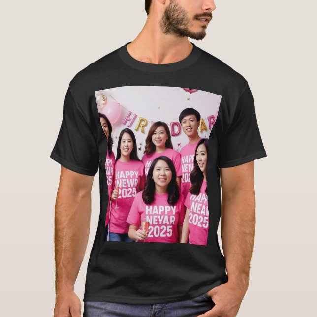 Camiseta Celebrando el Año Nuevo juntos (Anverso)