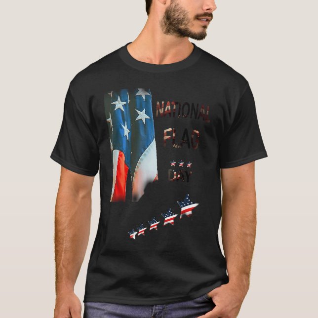 Camiseta Celebrando el Día de la Bandera Nacional del Patri (Anverso)