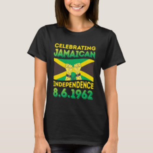 Camiseta Celebrando el Día de la Independencia de Jamaica H