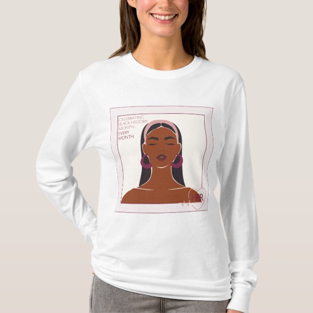 Camiseta Celebrando el Mes de la Historia Negra... todos lo (Anverso)