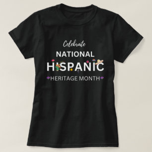 Camiseta celebrando el mes del patrimonio hispano, hisp nac
