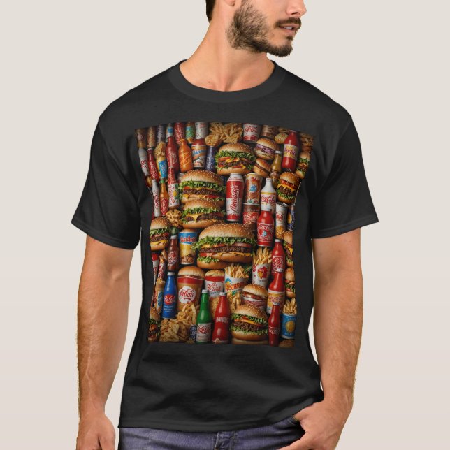 Camiseta Celebrando el Pasatiempo Culinario Americano (Anverso)