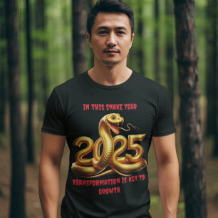 Camiseta Celebrando el vibrante año de la serpiente en 2025