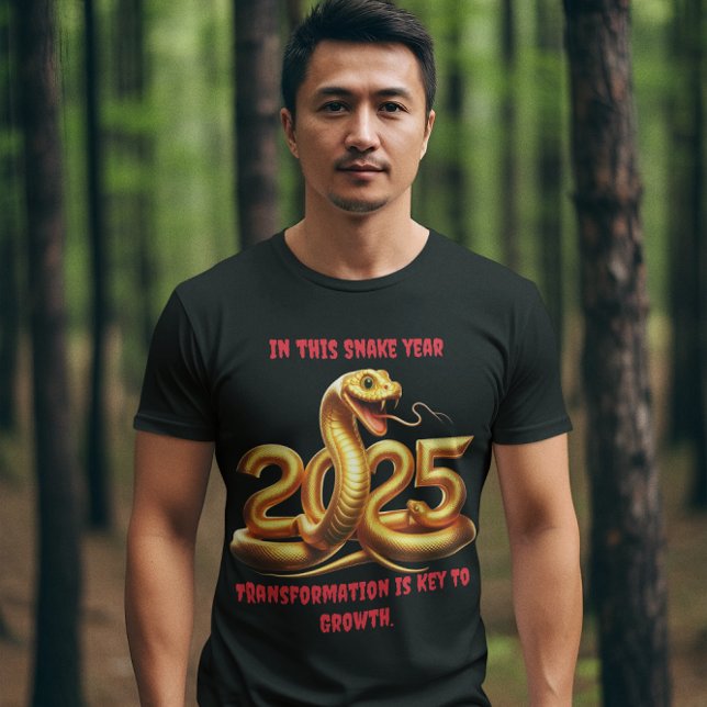 Camiseta Celebrando el vibrante año de la serpiente en 2025 (Subido por el creador)