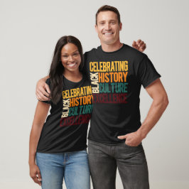 Camiseta Celebrando la excelencia de la cultura de la histo