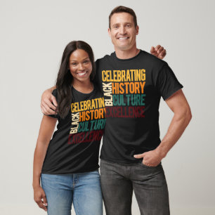 Camiseta Celebrando la excelencia de la cultura de la histo