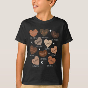 Camiseta Celebrando la historia negra con el educado líder
