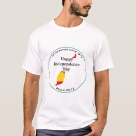 Camiseta Celebrando la INDEPENDENCIA DE GRANADA Blanca Gran