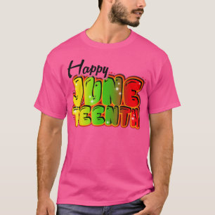 Camiseta Celebrando la independencia de la libertad negra e