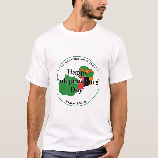 Camiseta Celebrando la INDEPENDENCIA Zambiana (Anverso)