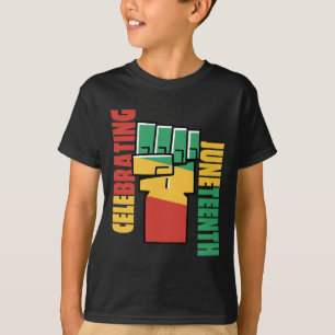 Camiseta Celebrando la libertad de los negros 1865 Africano