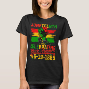 Camiseta Celebrando la libertad de los negros 1865 Africano