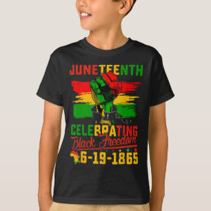 Camiseta Celebrando la libertad de los negros 1865 Africano