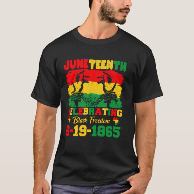 Camiseta Celebrando la libertad de los negros 6-19-1865 (Anverso)