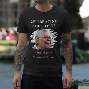 Camiseta Celebrando la vida de   Foto Memorial T-Shirt