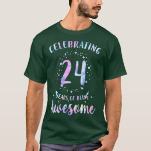 Camiseta Celebrando Los 24 Años De Ser Un Increíble Colo De